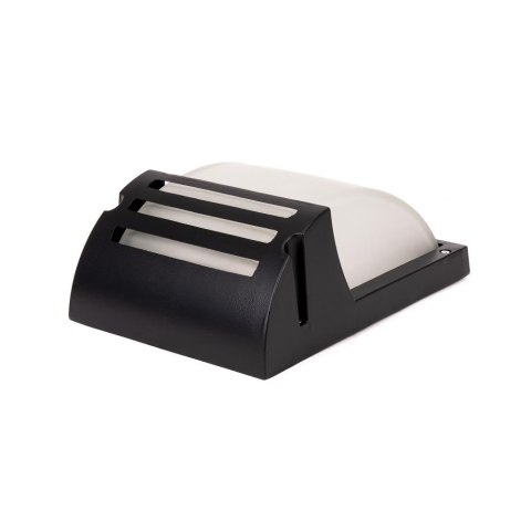 Kinkiet Ogrodowy V-TAC Mrożone Szkło Czarny Mat VT-754