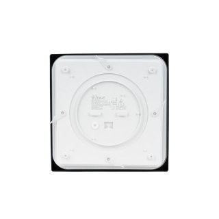 Plafon V-TAC 30W LED Kwadrat IP44 42x42cm Czarny VT-8630B-SQ 6500K 3000lm