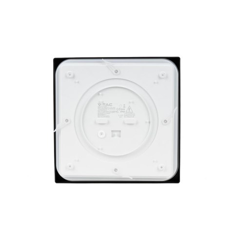 Plafon V-TAC 30W LED Kwadrat IP44 42x42cm Czarny VT-8630B-SQ 6500K 3000lm