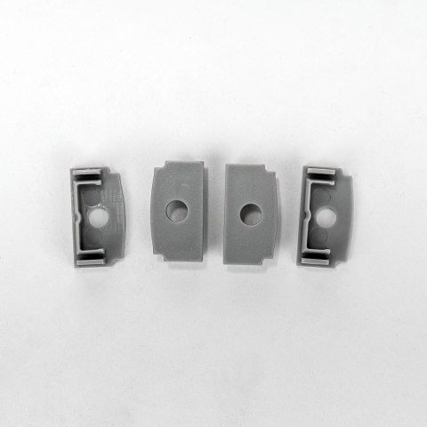 Profil Aluminiowy V-TAC 2mb Anodowany, Klosz Mleczny, Do gipsowania, Na dwie taśmy VT-8101