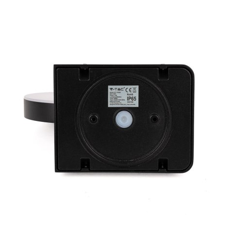 Projektor Oprawa Elewacyjna V-TAC 17W LED Czujnik Ruchu Okrągła Czarna IP65 VT-11020S 4000K 2520lm