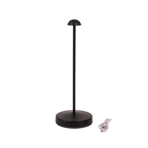 Lampka Biurkowa Nocna V-TAC 3W LED 29cm Ładowanie USB Ściemnianie Czarna VT-1073 3000K-6000K 130lm