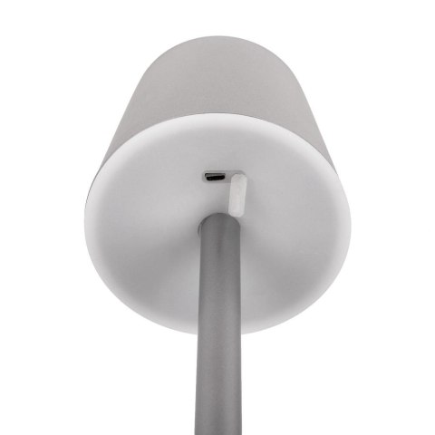 Lampka Biurkowa Nocna V-TAC 3W LED Ładowanie Ściemnianie Szara VT-7703 4000K 70lm