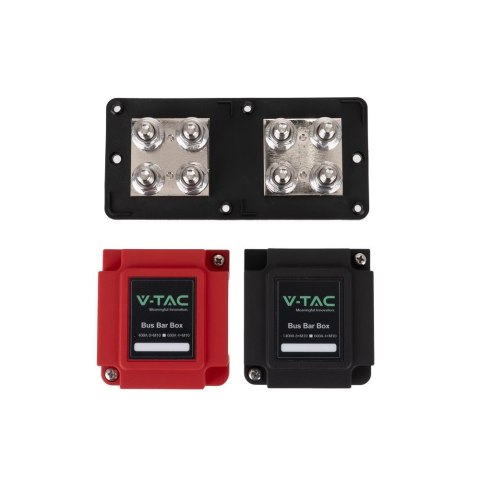 Szyna zbiorcza Bus Bar do łączenia magazynów energii 4xM10, 400A 48V 400A V-TAC VT-AOA1533-400ABR