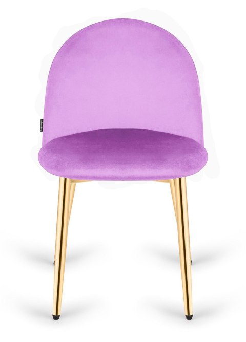 Krzesło tapicerowane GLORIA VIOLET VELVET GOLD
