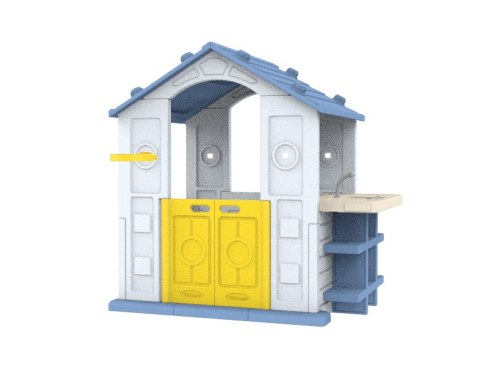 Dom Z Koszykówką i Zlewem Niebieski Dach