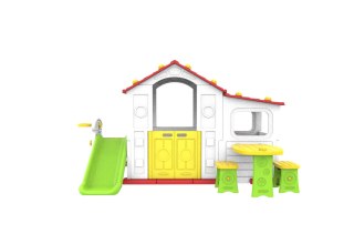 Duży Dom Z Przedsionkiem 4w1 Czerwony Dach