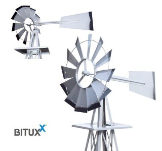 METALOWYWIATRAK OGRODOWY W STYLU AMERYKAŃSKIM OZDOBA DO OGRODU 250CM