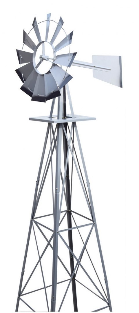 METALOWYWIATRAK OGRODOWY W STYLU AMERYKAŃSKIM OZDOBA DO OGRODU 250CM