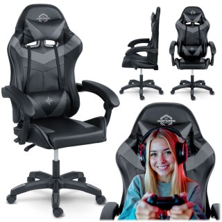 Fotel gamingowy Sofotel Draknor czarno-szary