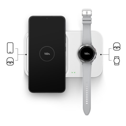 Ładowarka Samsung Wireless Charger Duo indukcyjna 15W - biała
