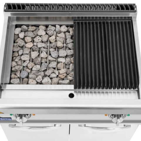 Grill lawowy elektryczny z kamieniami 50-300C 8.1 kW 400 V