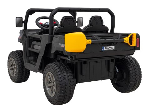 Auto Pick-Up Speed 900 dla dzieci Czarny + Napęd 4x4 + Ruchomy kiper + Bagażnik + Pilot + Łopatka + Audio LED