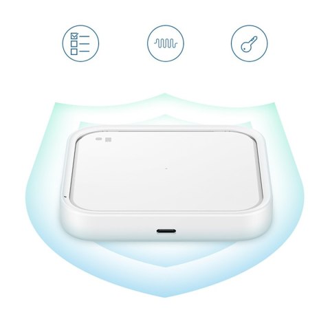 Ładowarka Samsung Wireless Charger Pad indukcyjna 15W + ładowarka sieciowa i kabel USB-C - biała