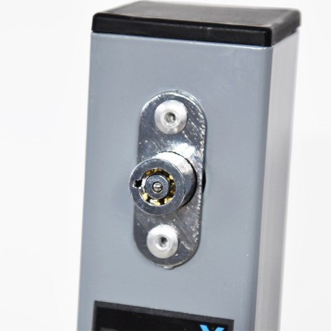 Blokada Parkingowa składana barierka słupek na parking 65cm szary