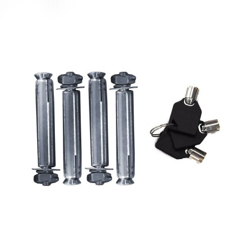 Blokada Parkingowa składana barierka słupek na parking 65cm szary