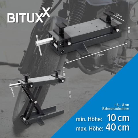 Podnośnik do motoru do 500kg 40cm uchwyt serwisowy motocyklowy Bituxx