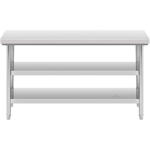 Stół blat roboczy stalowy nierdzewny z 2 półkami 150x70cm