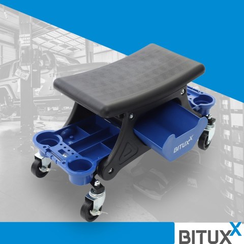 Stołek Taboret Warsztatowy na kołach obrotowych Bituxx wytrzymały