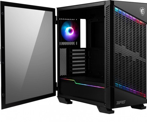 Obudowa MPG VELOX 100P AIRFLOW TEMPERED GLASS 2USB 3 1