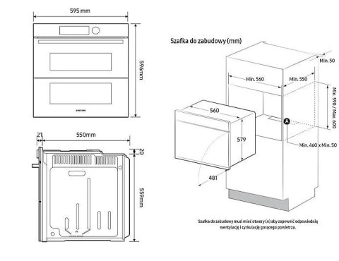 Piekarnik NV7B41205AK Samsung