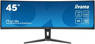 Monitor 44.5 cala XCB4594DQSN-B1 VA DQHD 165HZ USB-C-DOCK RJ45 32:9 1500R 450cd/m2 3000:1 0.8ms 3xUSB 2xHDMI 1xDP 2x3W PowerDeli
