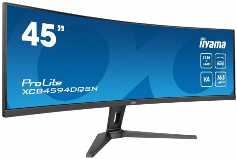 Monitor 44.5 cala XCB4594DQSN-B1 VA DQHD 165HZ USB-C-DOCK RJ45 32:9 1500R 450cd/m2 3000:1 0.8ms 3xUSB 2xHDMI 1xDP 2x3W PowerDeli