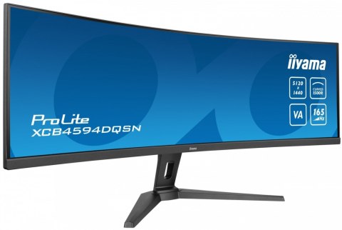 Monitor 44.5 cala XCB4594DQSN-B1 VA DQHD 165HZ USB-C-DOCK RJ45 32:9 1500R 450cd/m2 3000:1 0.8ms 3xUSB 2xHDMI 1xDP 2x3W PowerDeli