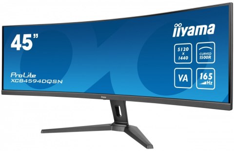 Monitor 44.5 cala XCB4594DQSN-B1 VA DQHD 165HZ USB-C-DOCK RJ45 32:9 1500R 450cd/m2 3000:1 0.8ms 3xUSB 2xHDMI 1xDP 2x3W PowerDeli