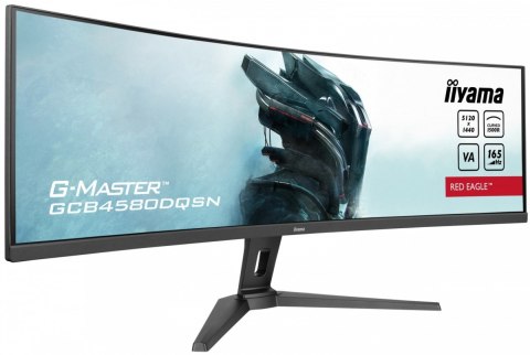 Monitor 45 cali G-Master GCB4580DQSN-B1  VA DQHD 165HZ USB-C-DOCK RJ45 32:9  1500R 450cd/m2 3000:1 0.8ms 3xUSB 2xHDMI 1xDP 2x3W
