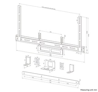 Uchwyt AV2-500BL Neomounts