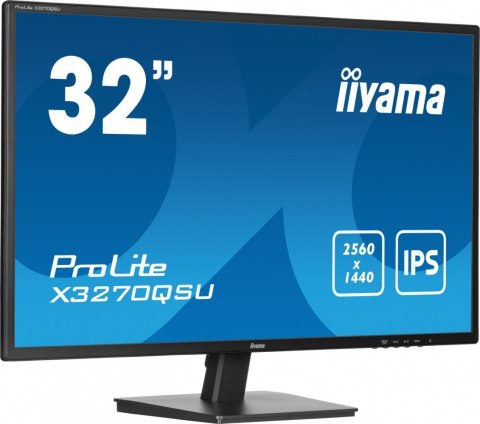 Monitor 32 cale X3270QSU-B1 IPS WQHD HDMI DP 100Hz 250cd 3ms 2x2W  3xUSB(3.2) FlickerFree VESA
