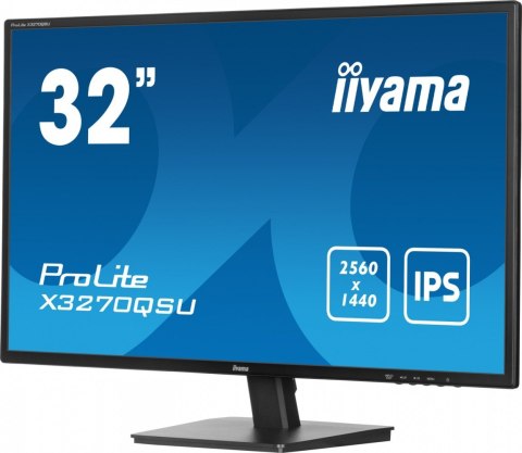 Monitor 32 cale X3270QSU-B1 IPS WQHD HDMI DP 100Hz 250cd 3ms 2x2W  3xUSB(3.2) FlickerFree VESA