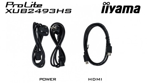 Monitor ProLite 23 8 cala XUB2493HS-B6 A  IPS  HDMI  DP  2x2W  HAS  300cd m2  obrót stopy 120 stopni