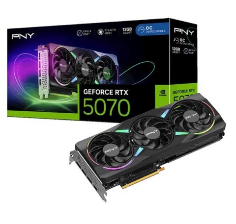 Karta graficzna GeForce RTX5070 OC ARGB 3F 12GB 192-bit 672GB s