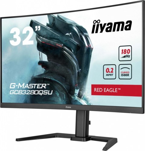 Monitor 32 cale GCB3280QSU-B2 VA QHD 180Hz 1500R 0.2ms 4xUSB 350cd