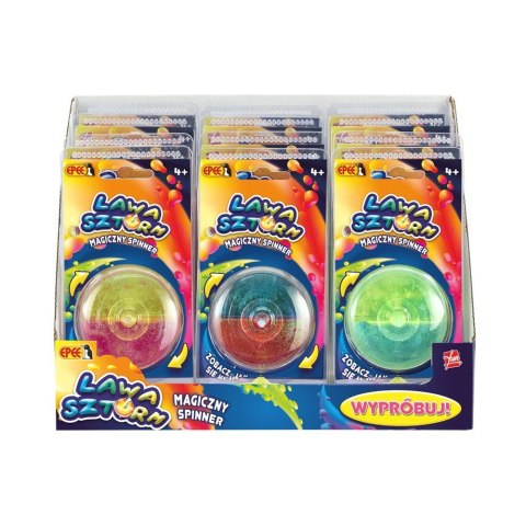 Magiczny spinner Lawa sztorm 12 sztuk DISPLAY