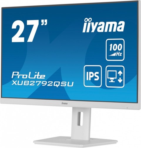 Monitor 27 cali ProLite XUB2792QSU-W6 IPS QHD HAS(150mm) 100Hz 4xUSB3.2 SLIM