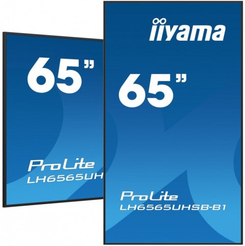 *IIYAMA 65'LH6565UHSB-B1, 24/7,IPS,ANDROID.11,4K,800cd, iiSignage2, SDM, 2x HDMI, DP, 2x USB,2x 10W, RJ45, WiFi, 4/32GB, PIO