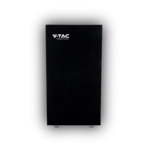 Magazyn Bank Energii V-TAC Czarny Szklany Front 10.24kWh 200Ah/51.2V 10240Wh LiFePO4 BMS VT-10240B 10 Lat Gwarancji