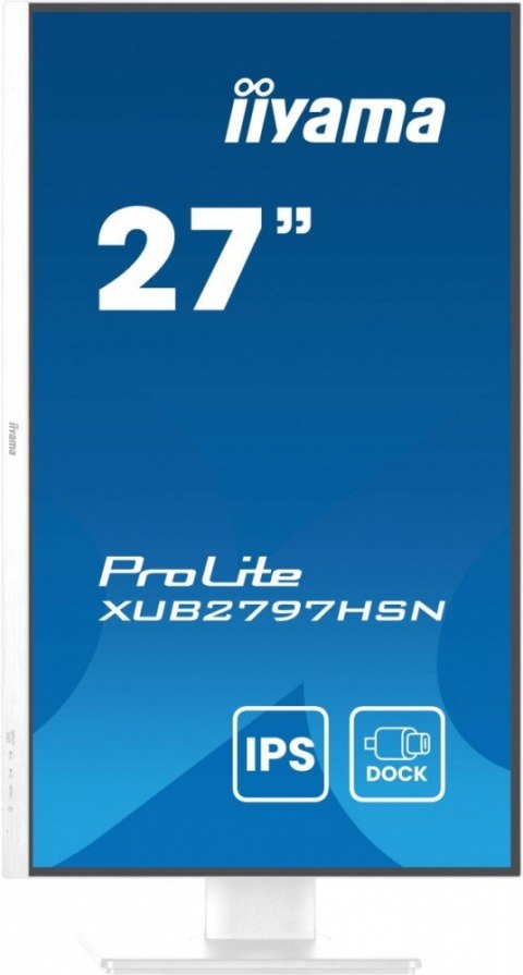 Monitor 27 cali XUB2797HSN-W2 IPS FHD USB-C Dock HAS 300cd 1ms sRGB99% 100Hz HDMI DP-out USBx4 RJ45 2x2W/5y/