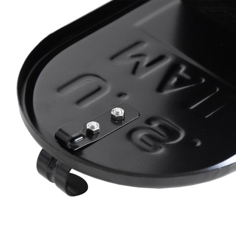 Skrzynka na listy amerykańska USA Czarna pocztowa z klapą i flagą