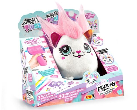 Maskotka Projekt Plusz Fryzurki - Zestaw z elektronicznym aerografem - Klejnotka