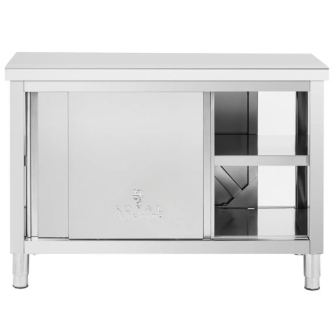 Stół blat roboczy centralny z szafką przelotową STAL 120 x 60 cm