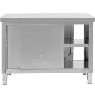 Stół blat roboczy centralny z szafką przelotową STAL 120 x 70 cm