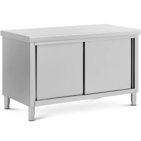 Stół blat roboczy centralny z szafką przelotową STAL 140 x 70 cm