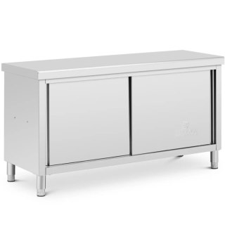 Stół blat roboczy centralny z szafką przelotową STAL 160 x 60 cm