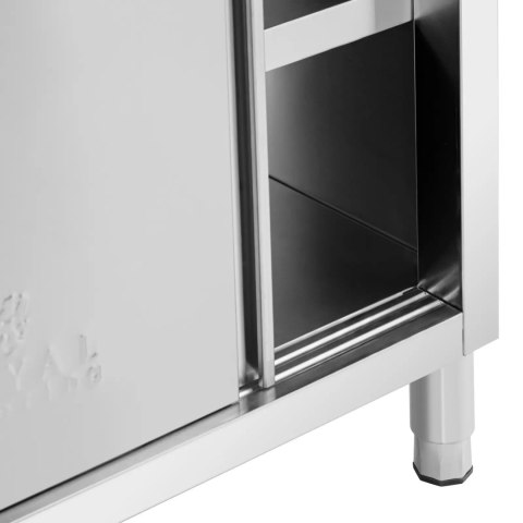 Stół blat roboczy centralny z szafką przelotową STAL 160 x 60 cm