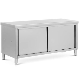 Stół blat roboczy centralny z szafką przelotową STAL 180 x 70 cm