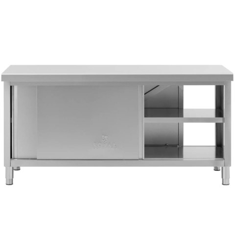 Stół blat roboczy centralny z szafką przelotową STAL 180 x 70 cm